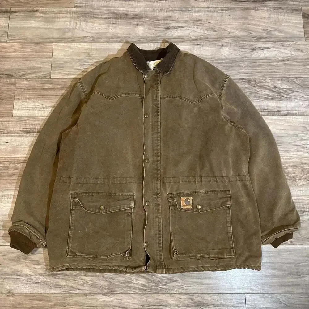 Vintage 80's Carhartt Jacket 3x XXXL Blanket Lined Made In Usa CQ7182
